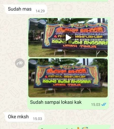 Pengiriman Papan Bunga Duri Utara